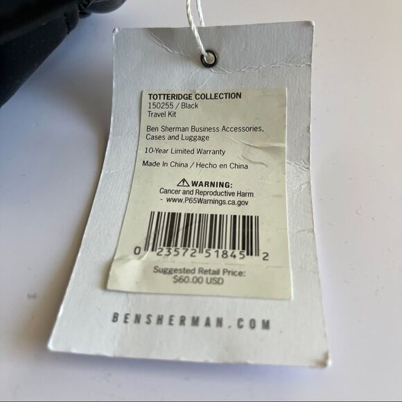 Ben Sherman Totteridge Collection Toiletry Bag - Picture 9 of 10